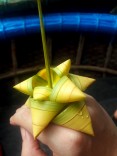 Floare de lotus făcute din frunză de bambus